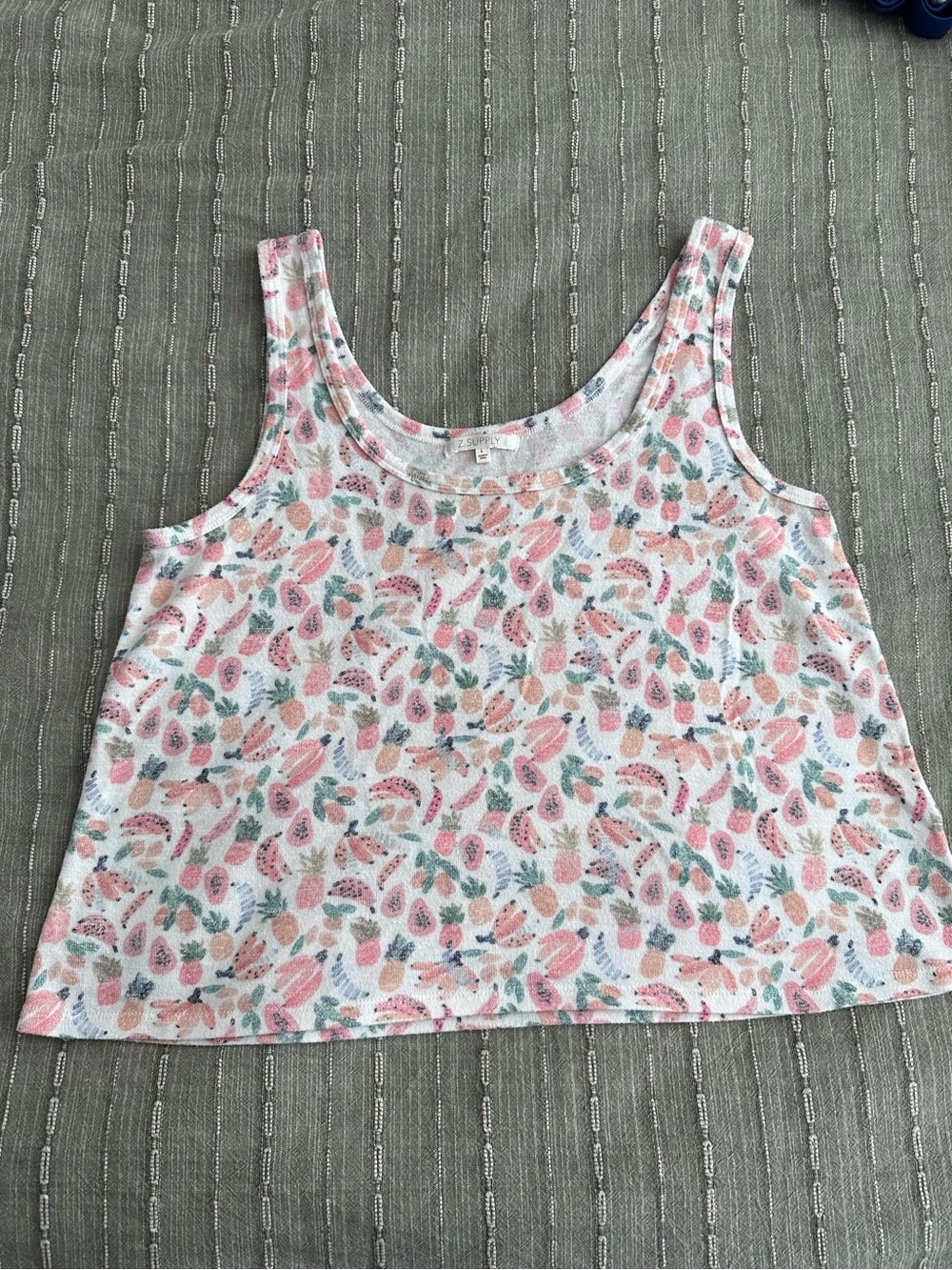 Z Supply Tropical Fruit Print Lounge Tank